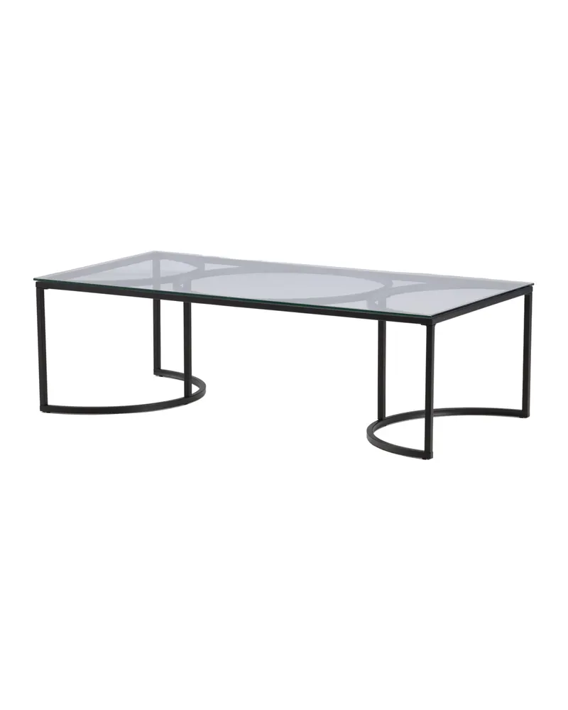 Skanör Glas-Couchtisch in 140 × 70 cm, Ansicht 6