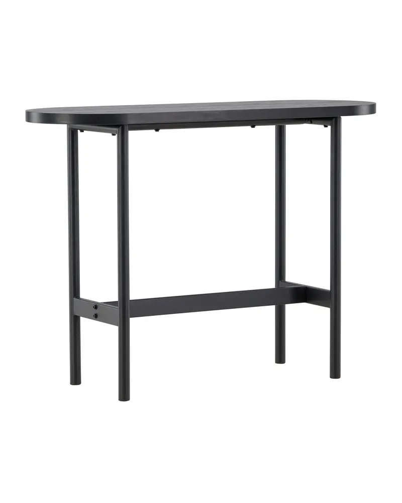 Skate Beistelltisch in Schwarz als schmaler Konsolentisch, 80 cm hoch