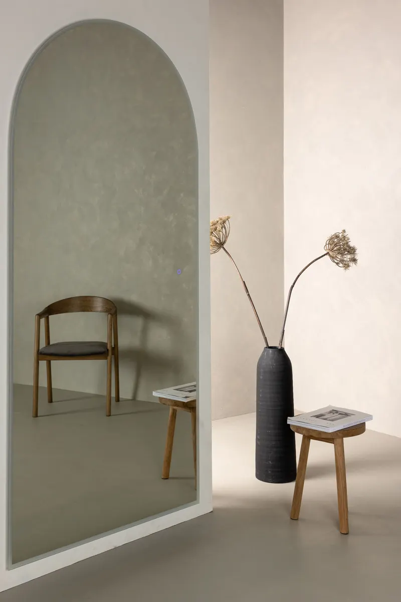 Skeppsvik x Josefin Lustig Wandspiegel mit LED-Beleuchtung, im Wohnraum, Ansicht 2