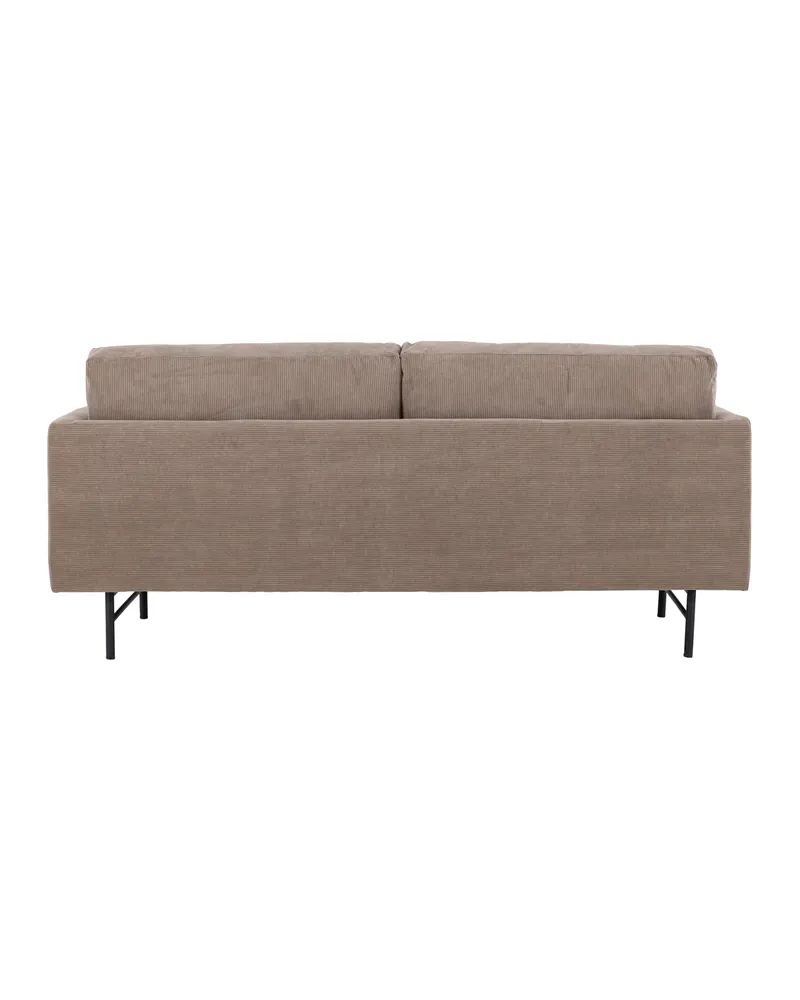 Sky 3-Sitzer-Sofa mit Metallbeinen in Braun, Gestell Schwarz, Ansicht 9