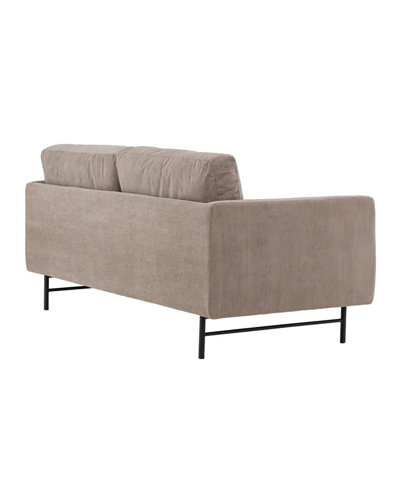 Sky 3-Sitzer-Sofa mit Metallbeinen in Braun, Gestell Schwarz, Ansicht 11