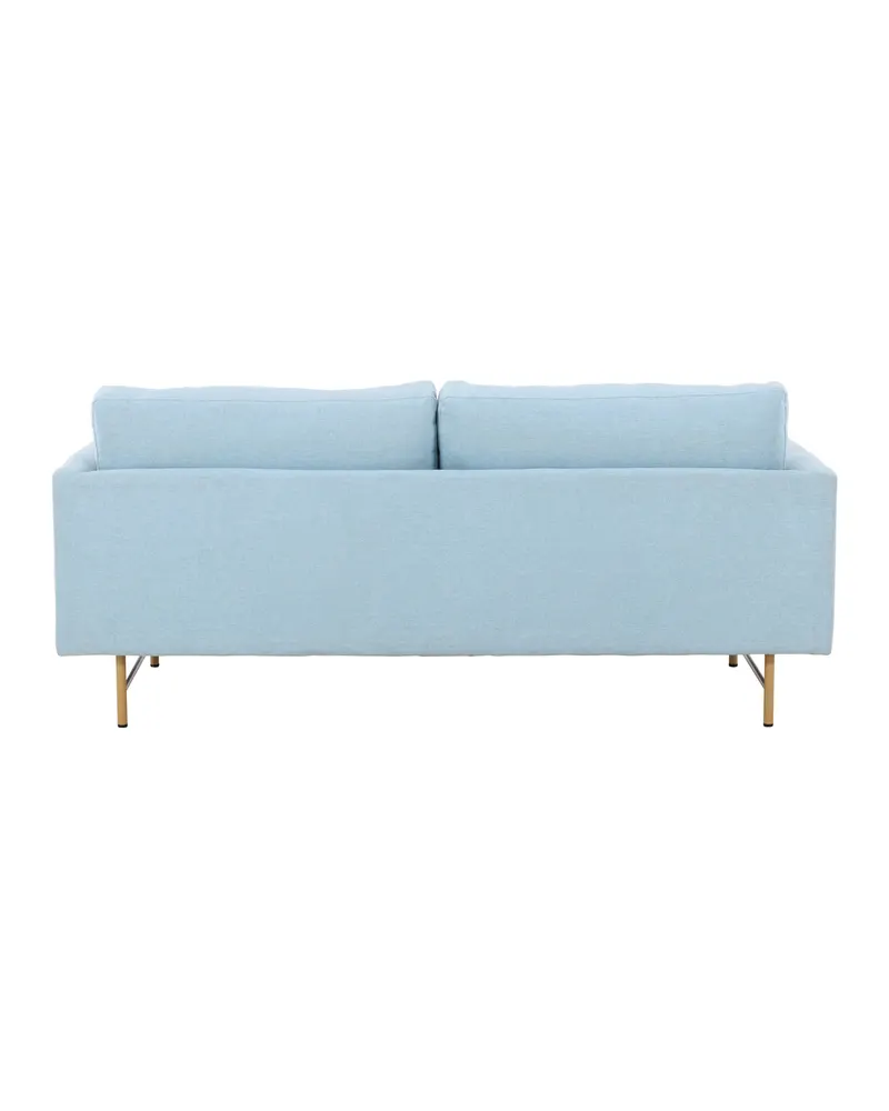 Sky 3-Sitzer-Sofa mit Metallbeinen in Blau, Gestell Whitewash, Ansicht 10
