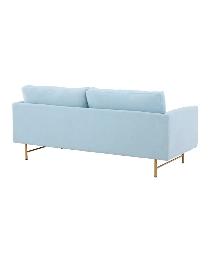 Sky 3-Sitzer-Sofa mit Metallbeinen in Blau, Gestell Whitewash, Ansicht 11