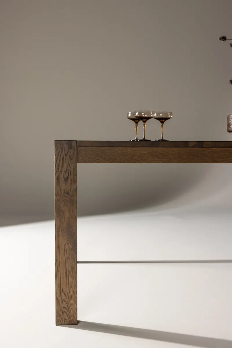 Slider Esstisch aus Eiche, ausziehbar in Natur, im Wohnraum, Ansicht 2