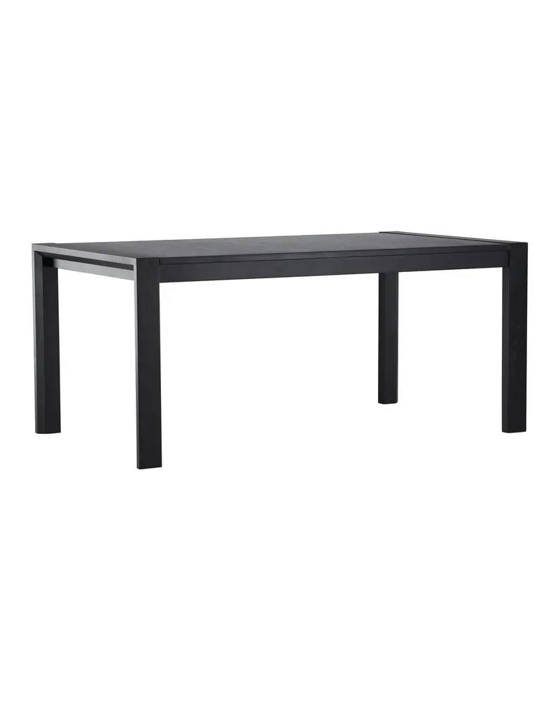 Slider Esstisch aus Eiche, ausziehbar in Schwarz, Ansicht 1