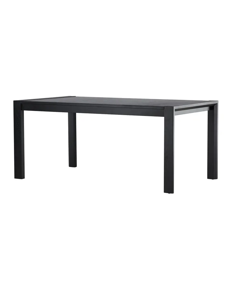 Slider Esstisch aus Eiche, ausziehbar in Schwarz, Ansicht 6