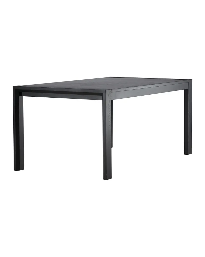 Slider Esstisch aus Eiche, ausziehbar in Schwarz, Ansicht 2