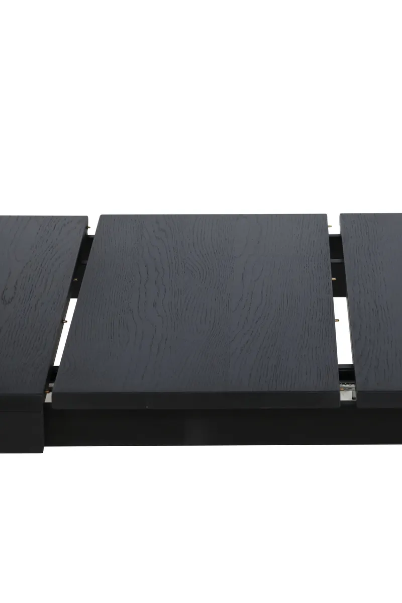 Slider Esstisch aus Eiche, ausziehbar in Schwarz, Ansicht 25