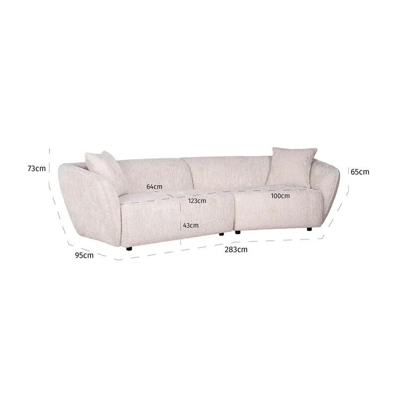 Sofa Armand / Lovely Cream von Richmond Interiors, Maßzeichnung 17