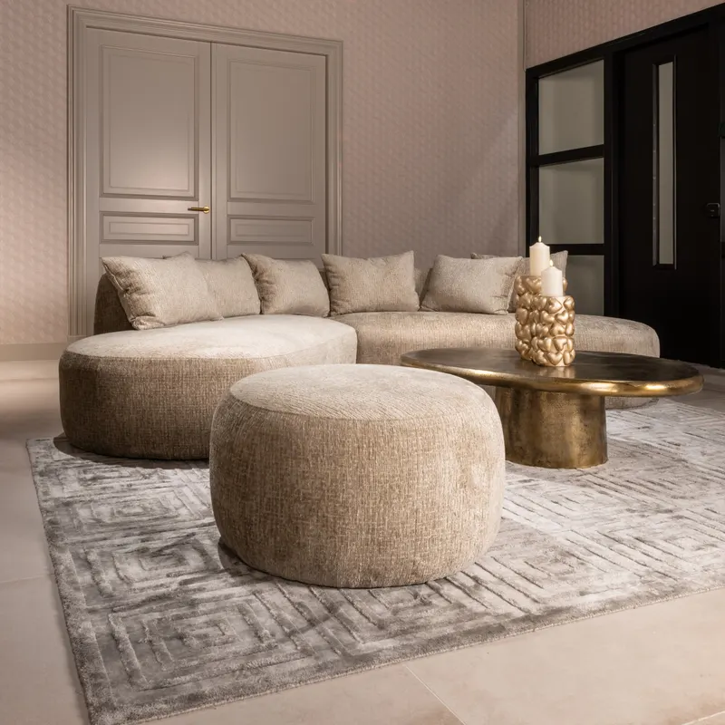 Couchtisch Pulitzer, Goldfarben, gebürstet von Richmond Interiors, Wohnbeispiel 10, im Wohnraum