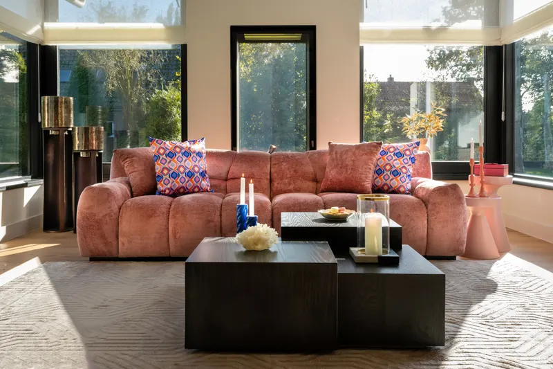 Charelle in Rose chenille von Richmond Interiors, Wohnbeispiel 6, im Wohnraum