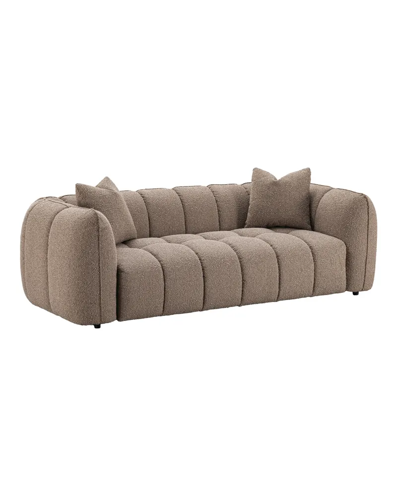 Sofa Hogan, Mocca chunky, feuerhemmend, 3-Sitzer von Richmond Interiors, Produktansicht 2