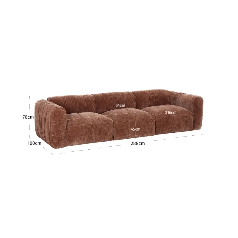 Sofa Monty, Be straight coffee von Richmond Interiors, Maßzeichnung 9