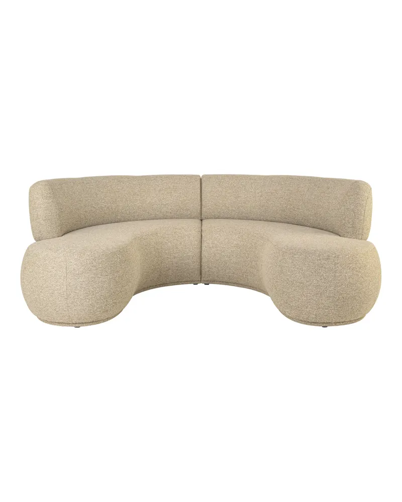 Sorrobon offenes Ende links, rund, Cayenne green von Richmond Interiors, Produktansicht 3