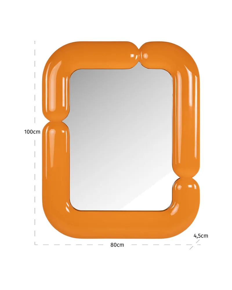 Spiegel Ayla, Orange von Richmond Interiors, Produktansicht 5