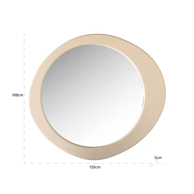 Spiegel Clayton, Beige von Richmond Interiors, Maßzeichnung 10