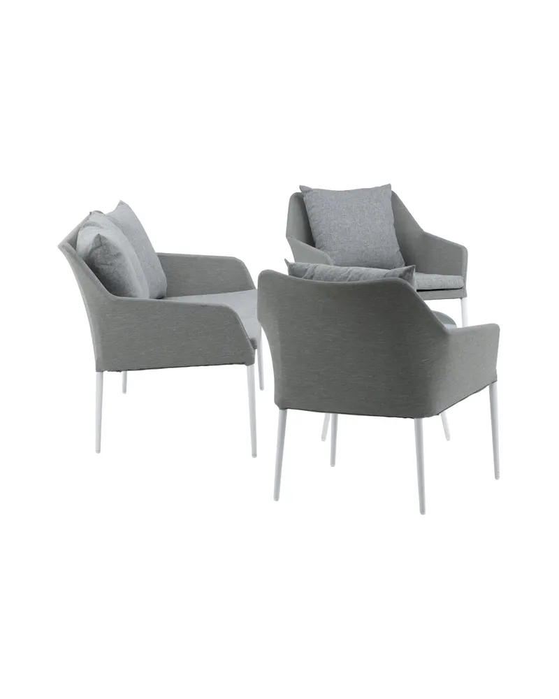 Spoga Gartenlounge mit Sofa, zwei Sesseln und Glastisch, Ansicht 4