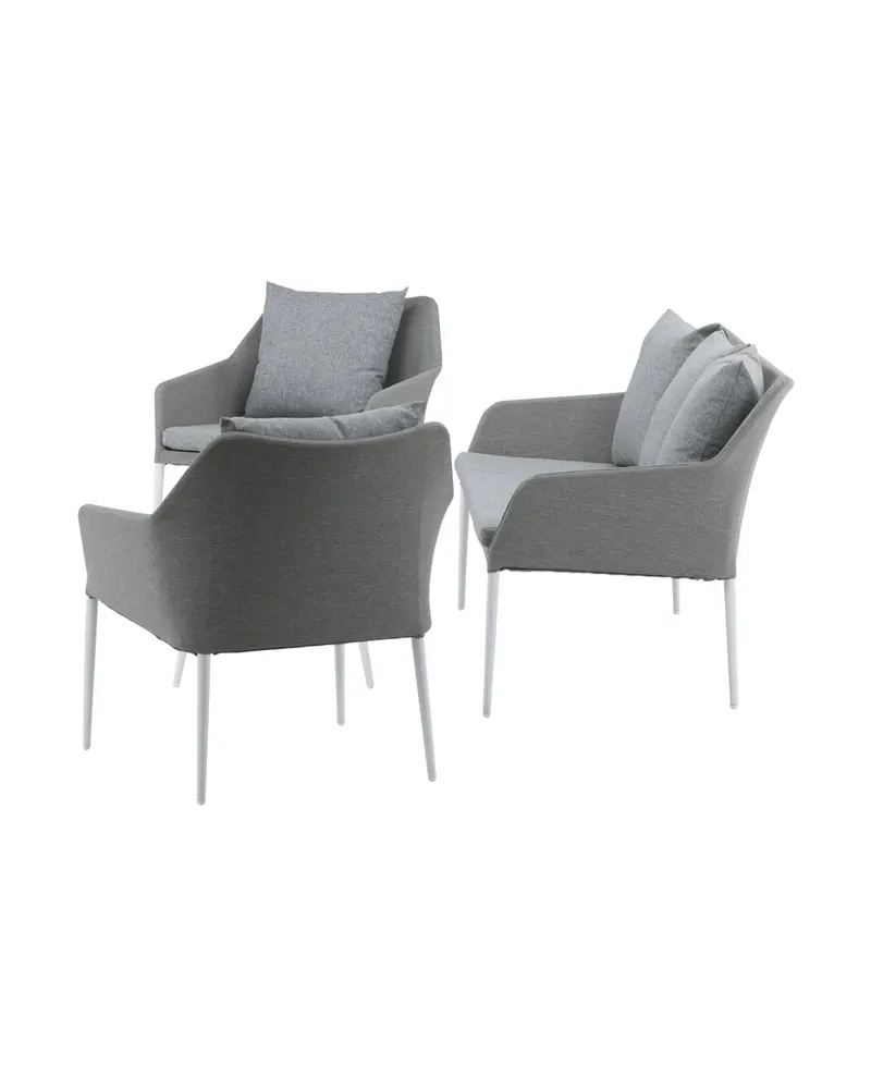Spoga Gartenlounge mit Sofa, zwei Sesseln und Glastisch, Ansicht 9