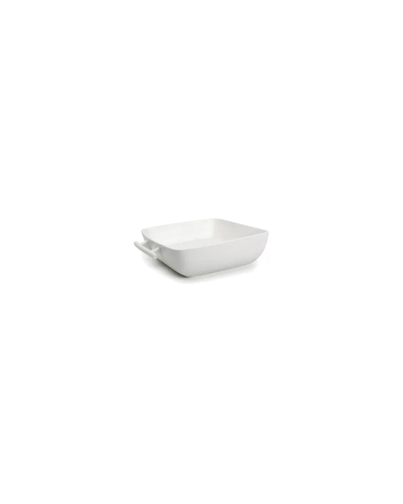 Squito Auflaufform quadratisch, New Bone China, 19 × 19 cm, Weiß