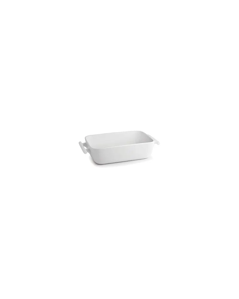 Squito Auflaufform aus New Bone China, 33 × 23,5 cm, Weiß