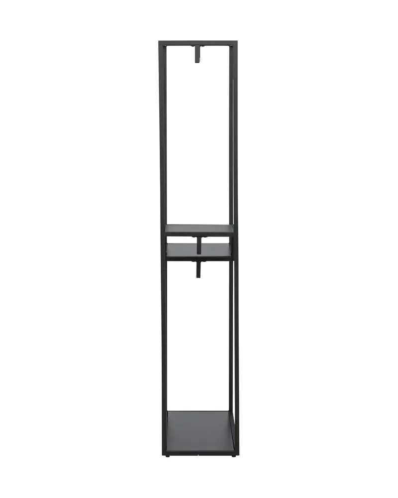 Staal offene Garderobe aus Stahl mit versetzten Böden, Ansicht 7