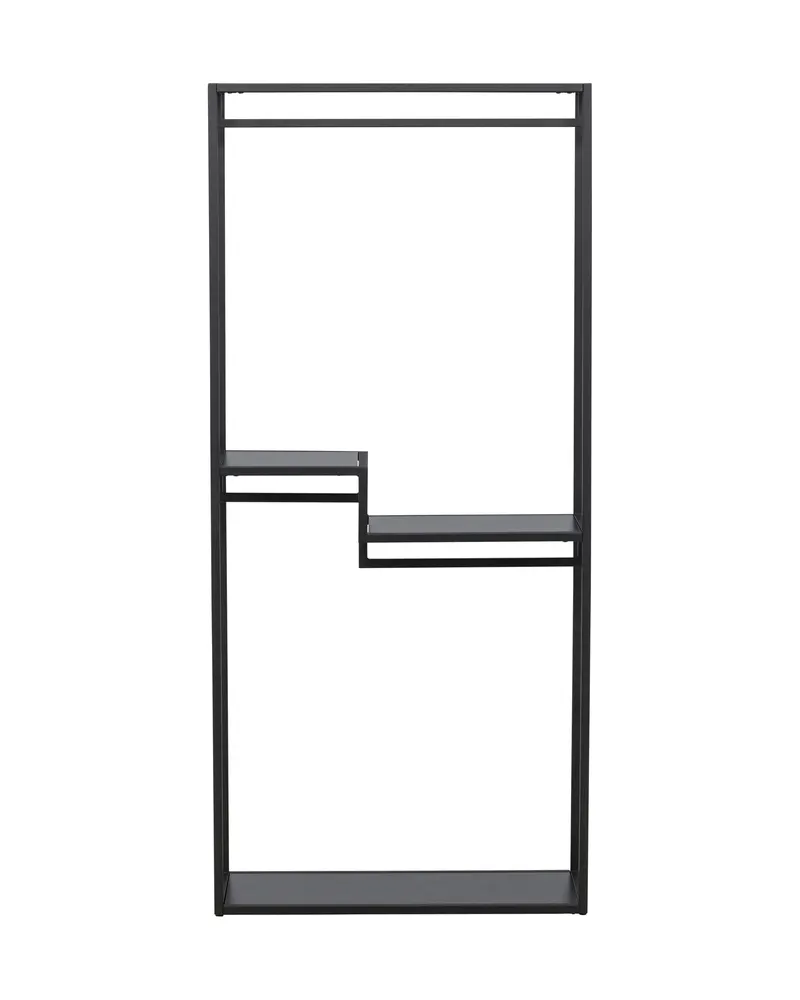 Staal offene Garderobe aus Stahl mit versetzten Böden, Ansicht 10