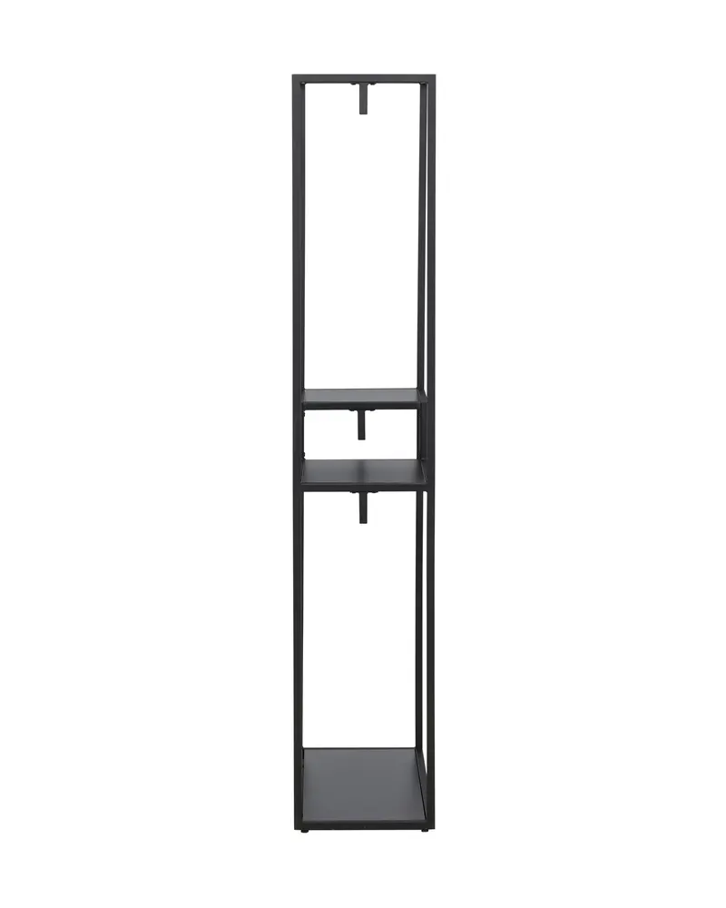 Staal offene Garderobe aus Stahl mit versetzten Böden, Ansicht 4