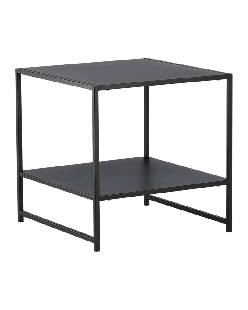 Staal Beistelltisch aus pulverbeschichtetem Stahl in 50 × 50 cm, Schwarz, Ansicht 12