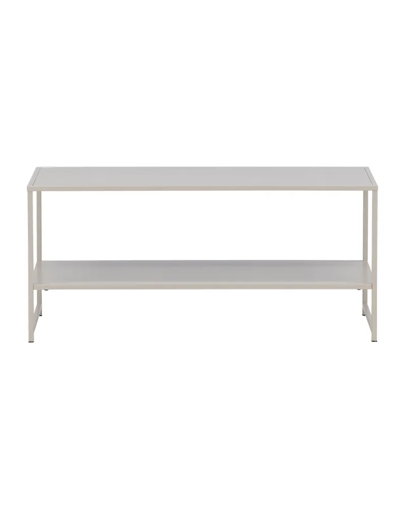 Staal Beistelltisch aus pulverbeschichtetem Stahl in 102 × 43 cm, Beige, Ansicht 1
