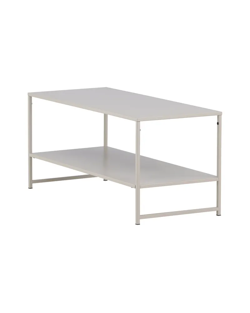 Staal Beistelltisch aus pulverbeschichtetem Stahl in 102 × 43 cm, Beige, Ansicht 11