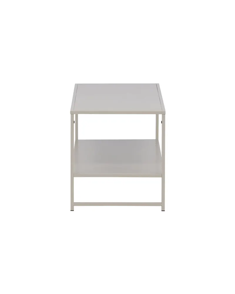 Staal Beistelltisch aus pulverbeschichtetem Stahl in 102 × 43 cm, Beige, Ansicht 3