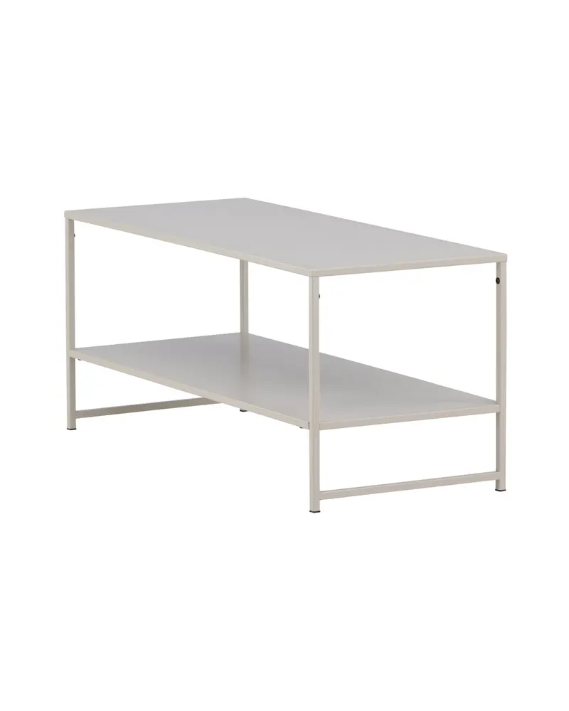Staal Beistelltisch aus pulverbeschichtetem Stahl in 102 × 43 cm, Beige, Ansicht 4