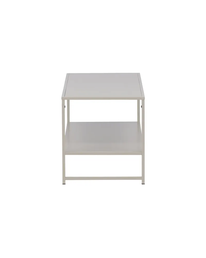 Staal Beistelltisch aus pulverbeschichtetem Stahl in 102 × 43 cm, Beige, Ansicht 6