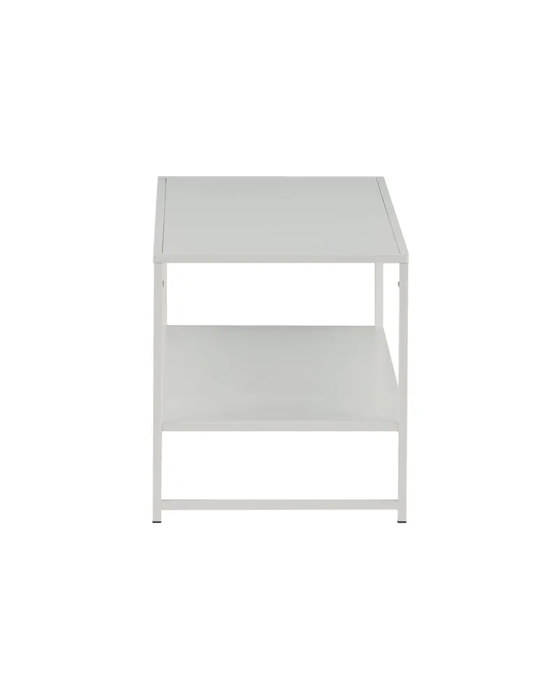 Staal Couchtisch aus Stahl mit Ablage in 102 × 43 cm, Weiß, Ansicht 10