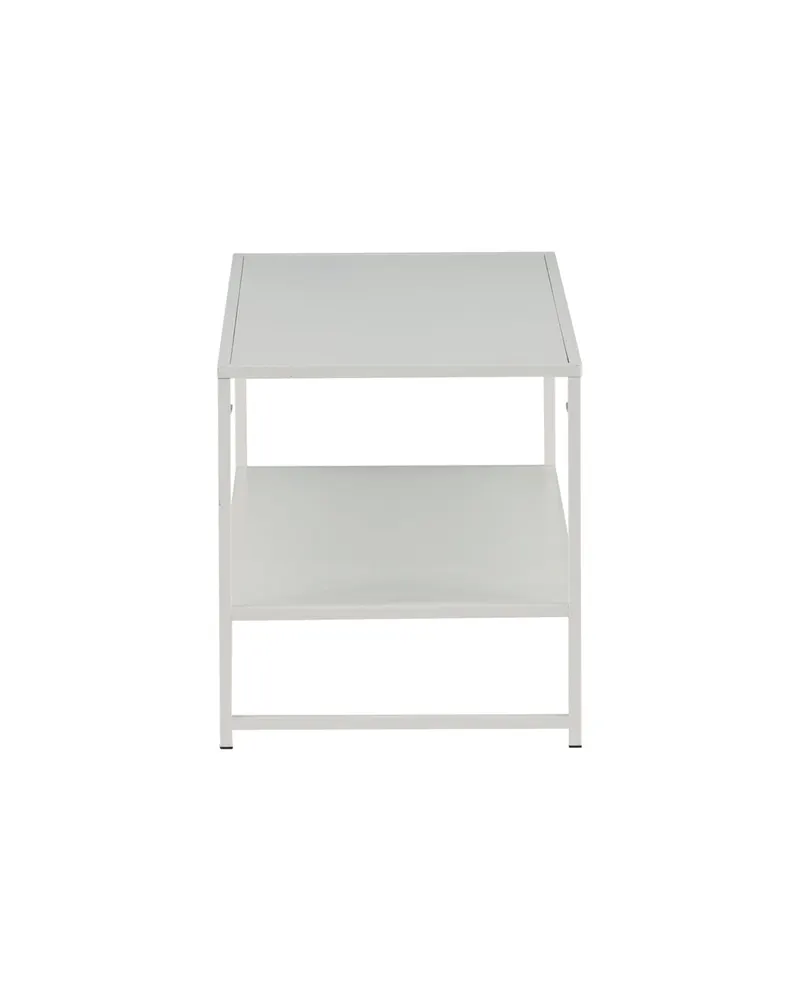 Staal Couchtisch aus Stahl mit Ablage in 102 × 43 cm, Weiß, Ansicht 4
