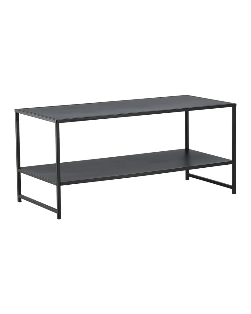 Staal Couchtisch aus Stahl mit Ablage in 102 × 43 cm, Schwarz, Ansicht 12