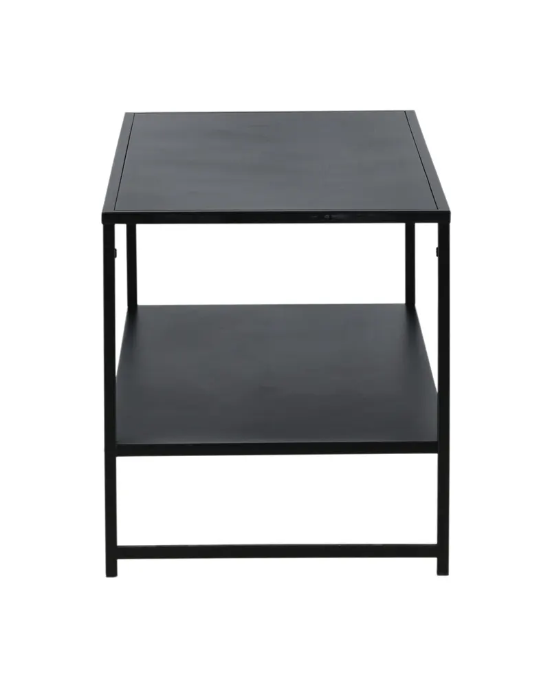 Staal Couchtisch aus Stahl mit Ablage in 102 × 43 cm, Schwarz, Ansicht 4