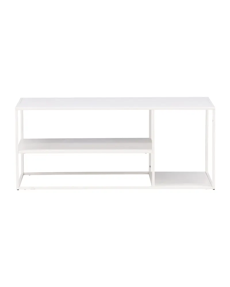 Staal Couchtisch aus Stahl mit Ablage in 120 × 50 cm, Weiß, Ansicht 9