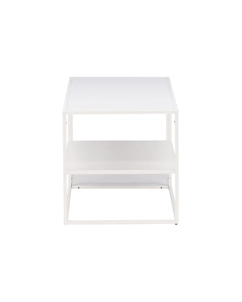 Staal Couchtisch aus Stahl mit Ablage in 120 × 50 cm, Weiß, Ansicht 4