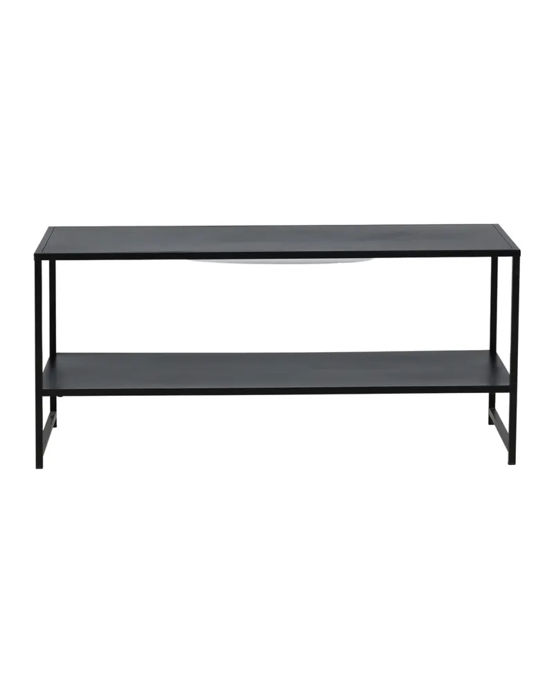 Staal Couchtisch aus Stahl mit Ablage in 102 × 45 cm, Schwarz, Ansicht 10