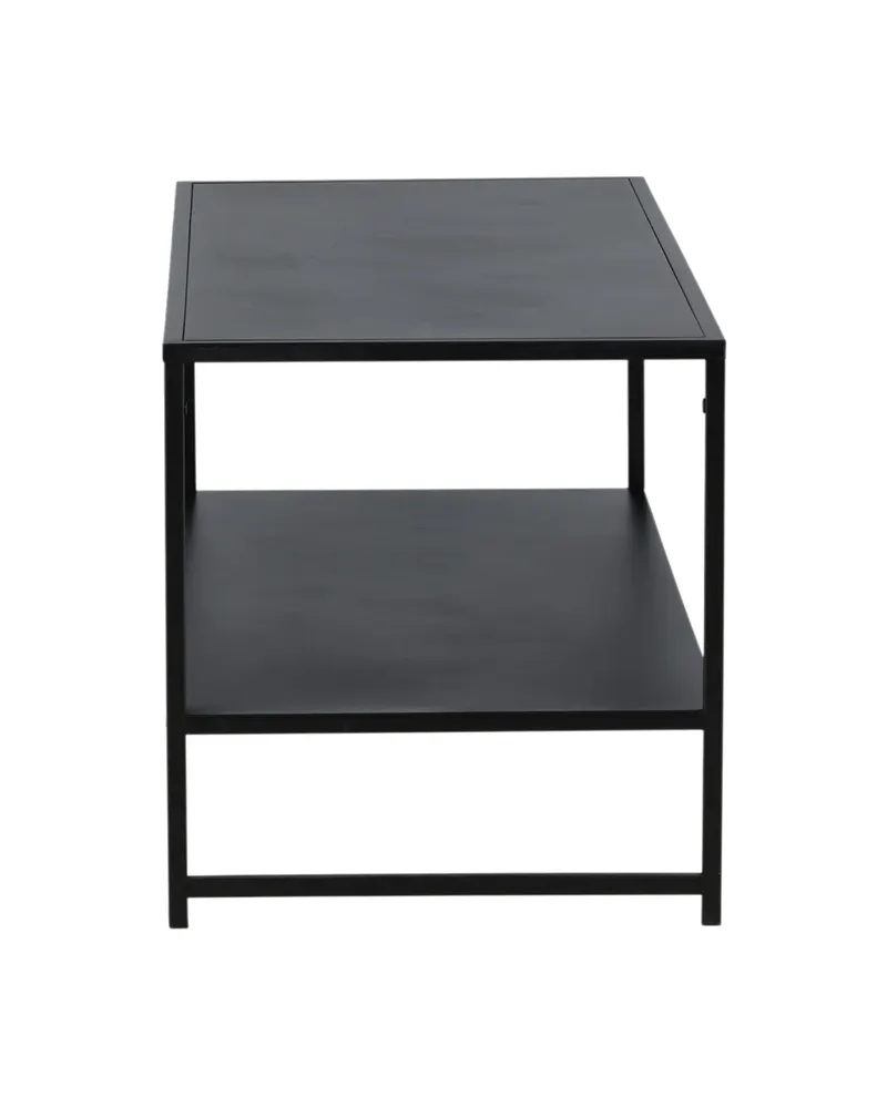 Staal Couchtisch aus Stahl mit Ablage in 102 × 45 cm, Schwarz, Ansicht 4