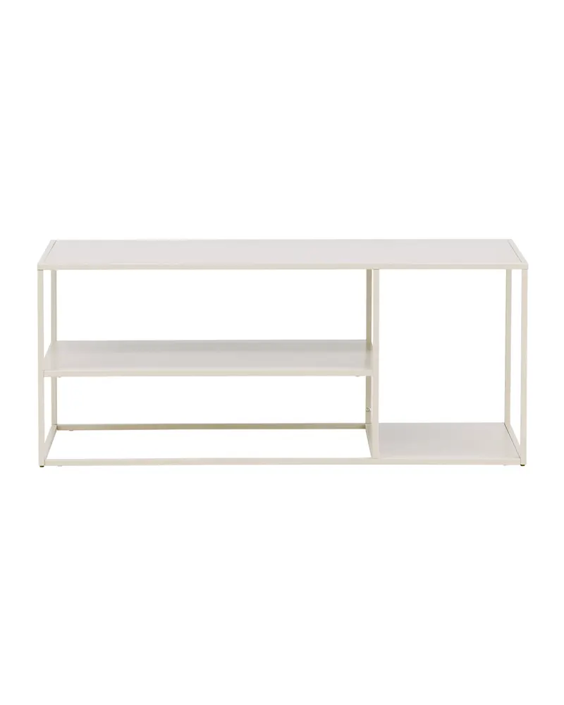 Staal Couchtisch aus Stahl mit Ablage in 120 × 50 cm, Beige, Ansicht 1
