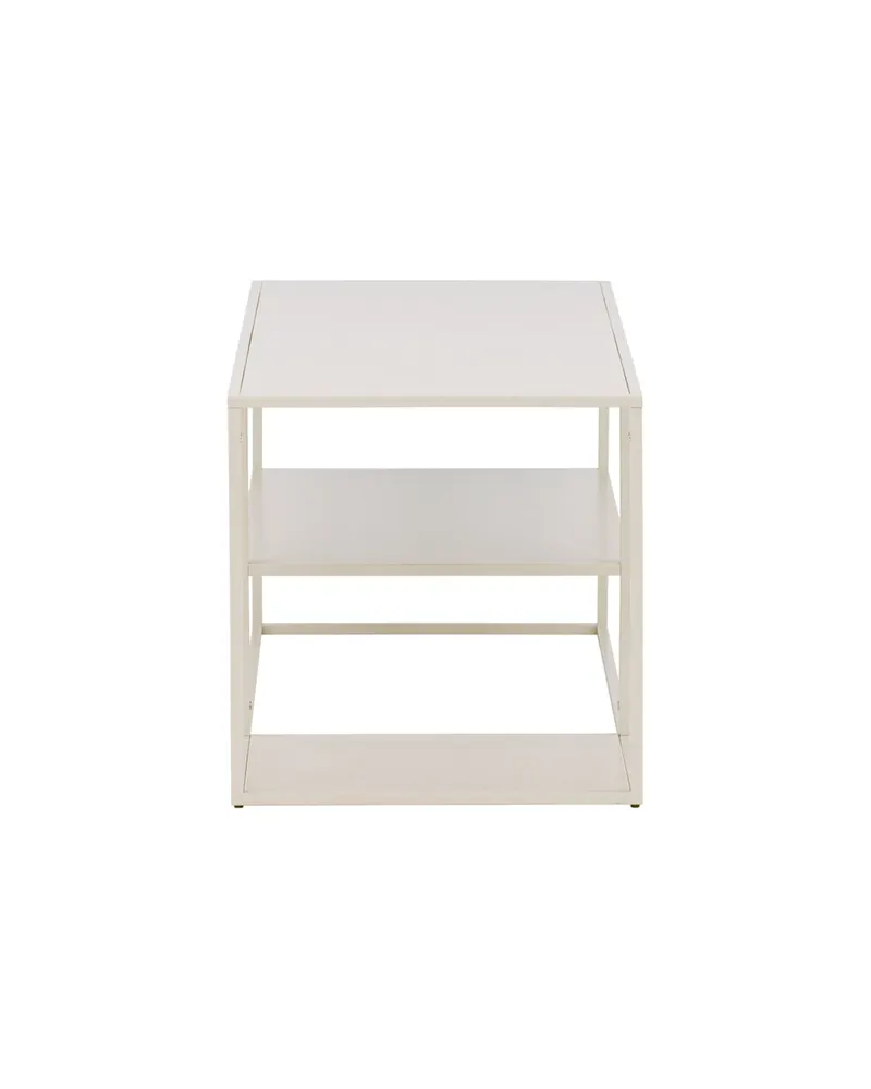 Staal Couchtisch aus Stahl mit Ablage in 120 × 50 cm, Beige, Ansicht 8