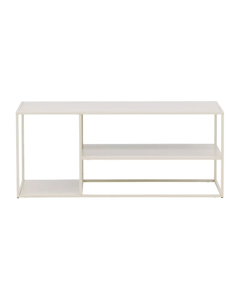 Staal Couchtisch aus Stahl mit Ablage in 120 × 50 cm, Beige, Ansicht 10