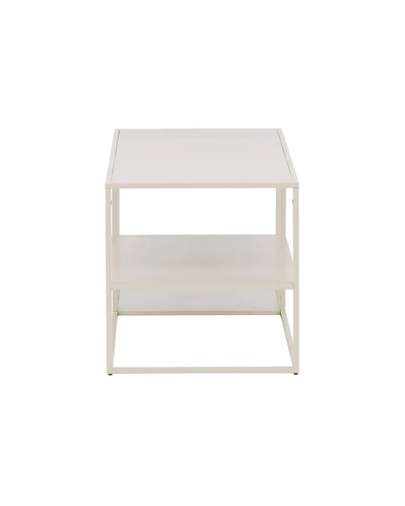 Staal Couchtisch aus Stahl mit Ablage in 120 × 50 cm, Beige, Ansicht 4