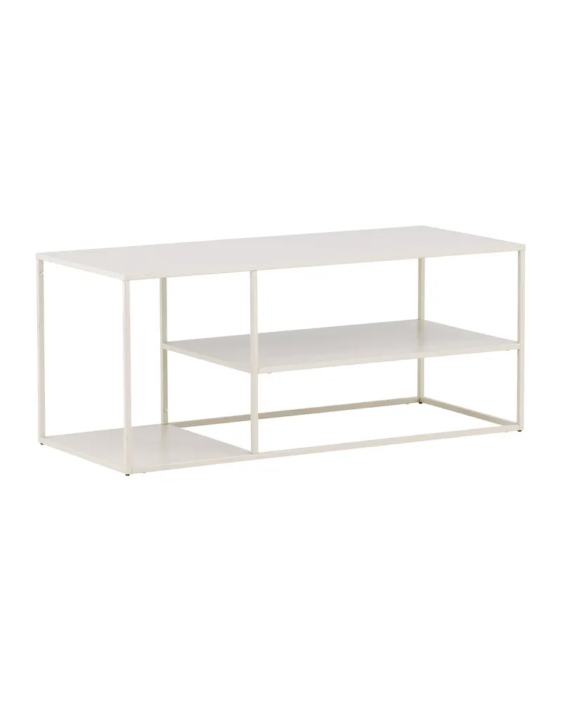 Staal Couchtisch aus Stahl mit Ablage in 120 × 50 cm, Beige, Ansicht 6
