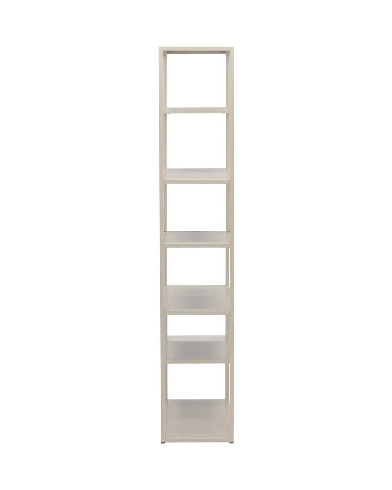 Staal Regal mit versetzten Böden in 35 × 188 × 85 cm, Beige, Ansicht 6