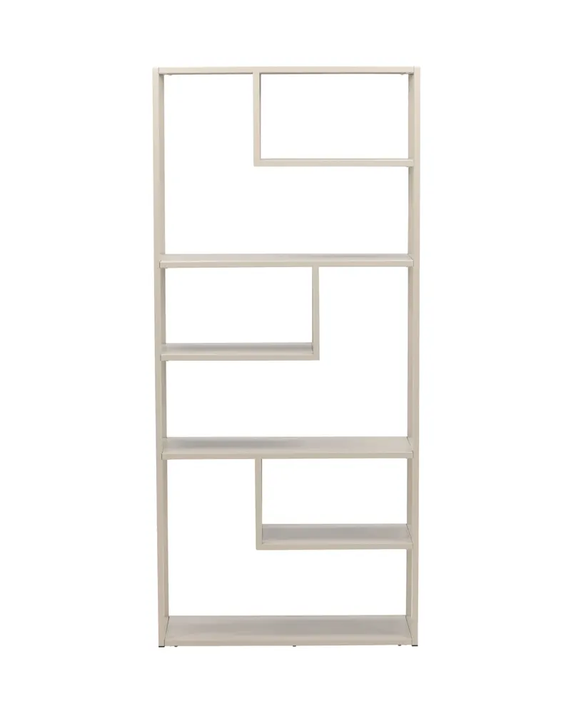 Staal Regal mit versetzten Böden in 35 × 188 × 85 cm, Beige, Ansicht 9