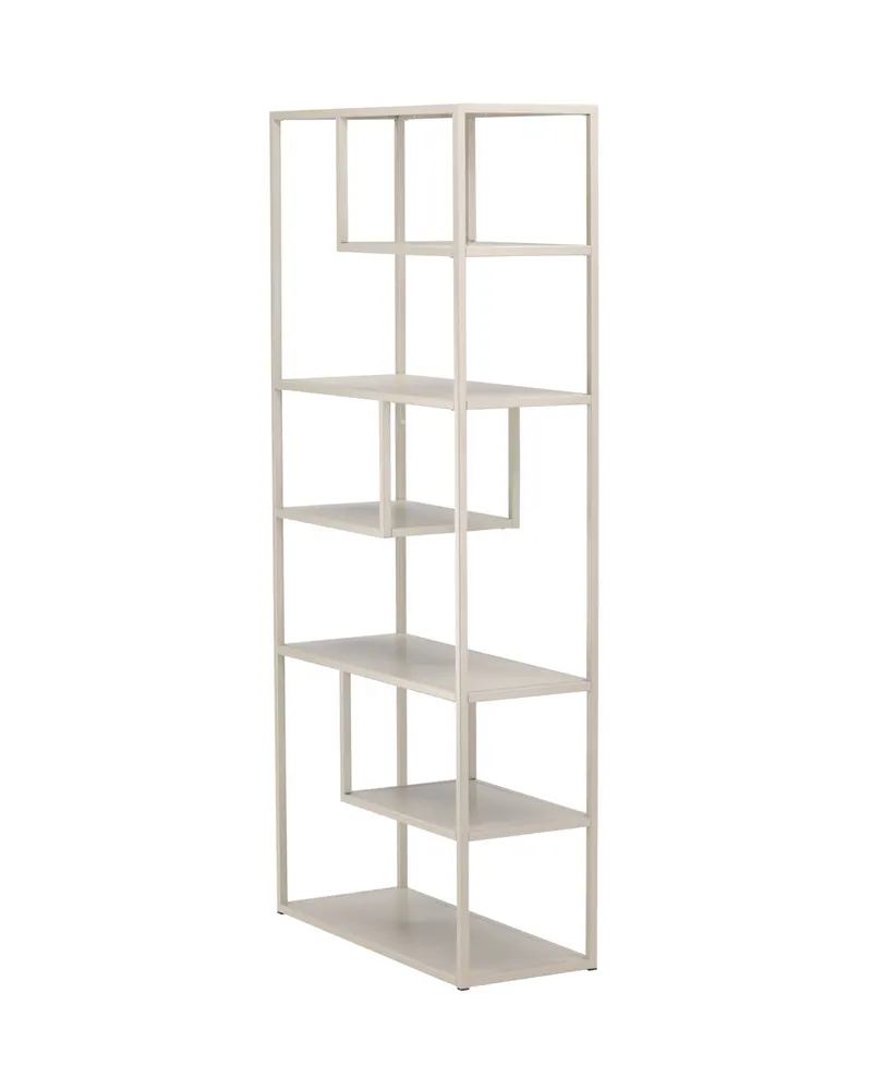 Staal Regal mit versetzten Böden in 35 × 188 × 85 cm, Beige, Ansicht 11
