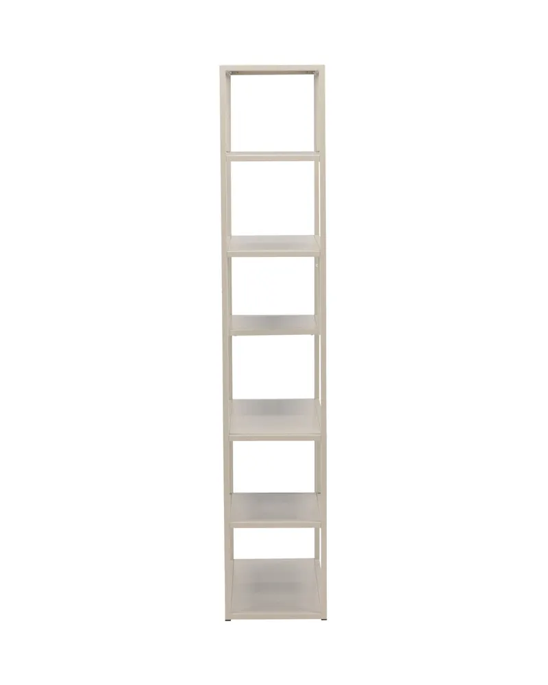 Staal Regal mit versetzten Böden in 35 × 188 × 85 cm, Beige, Ansicht 3